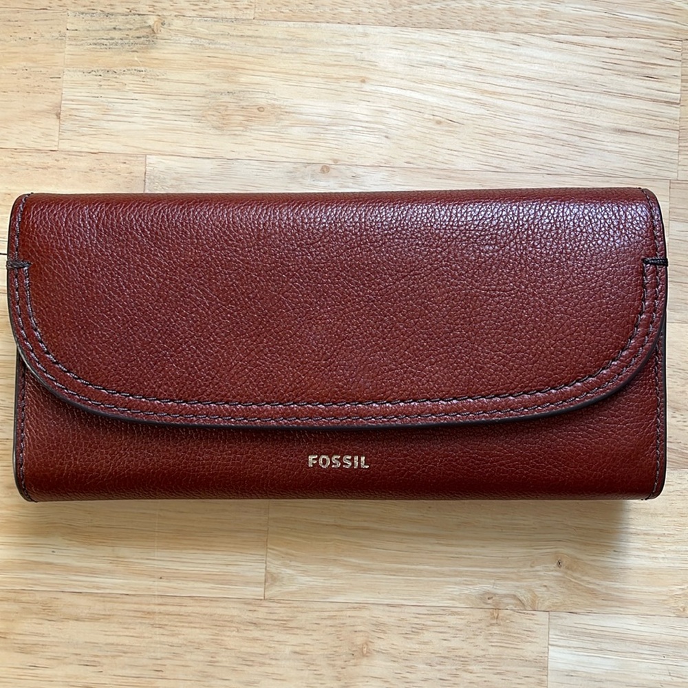 Fossil Wallet: Cognac